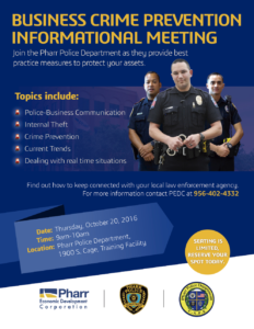Business Crime Prevention Informational Meeting